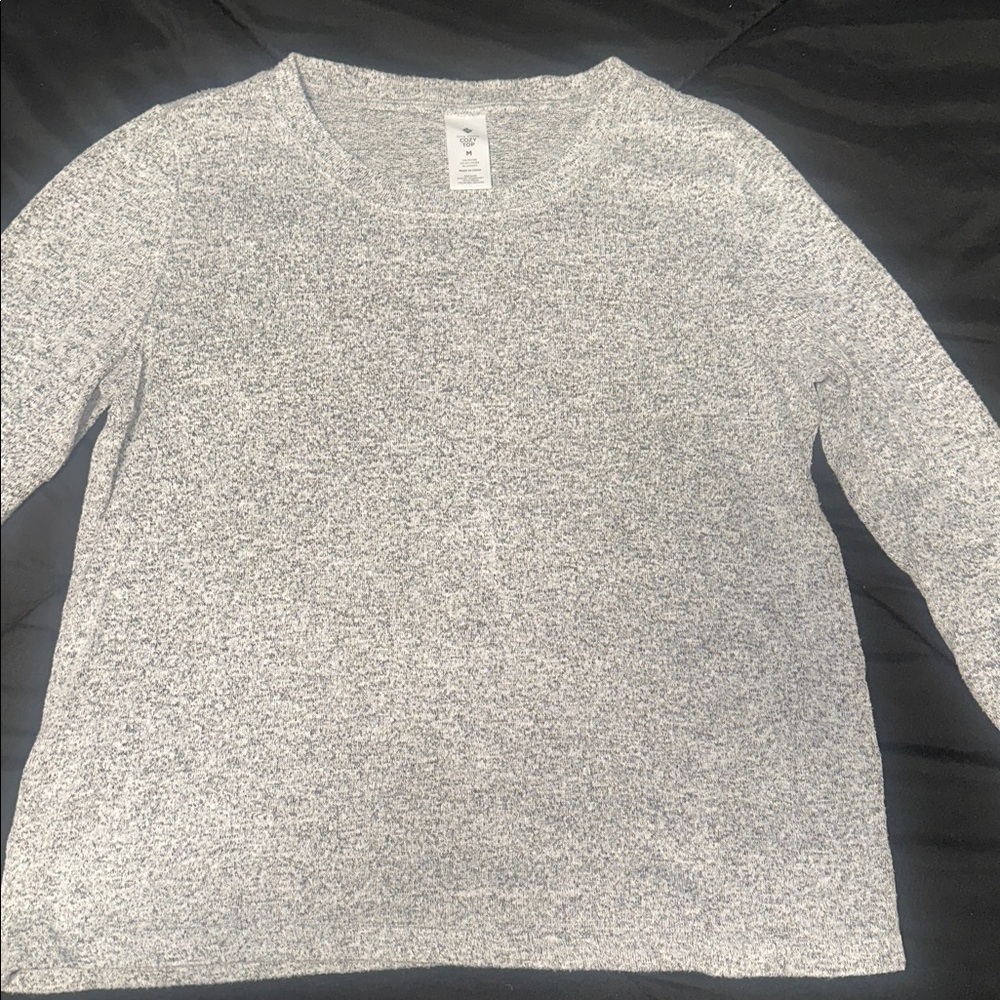 Gray Long Sleeve Women's Top